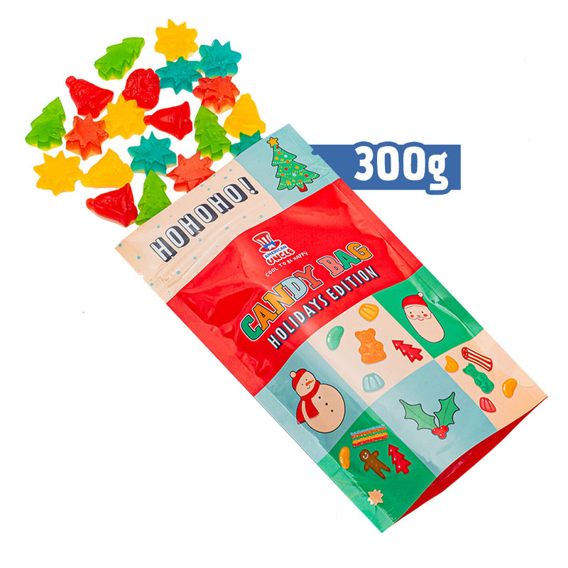 Candy mix Holidays Edition, 300g bag of gummy sweets