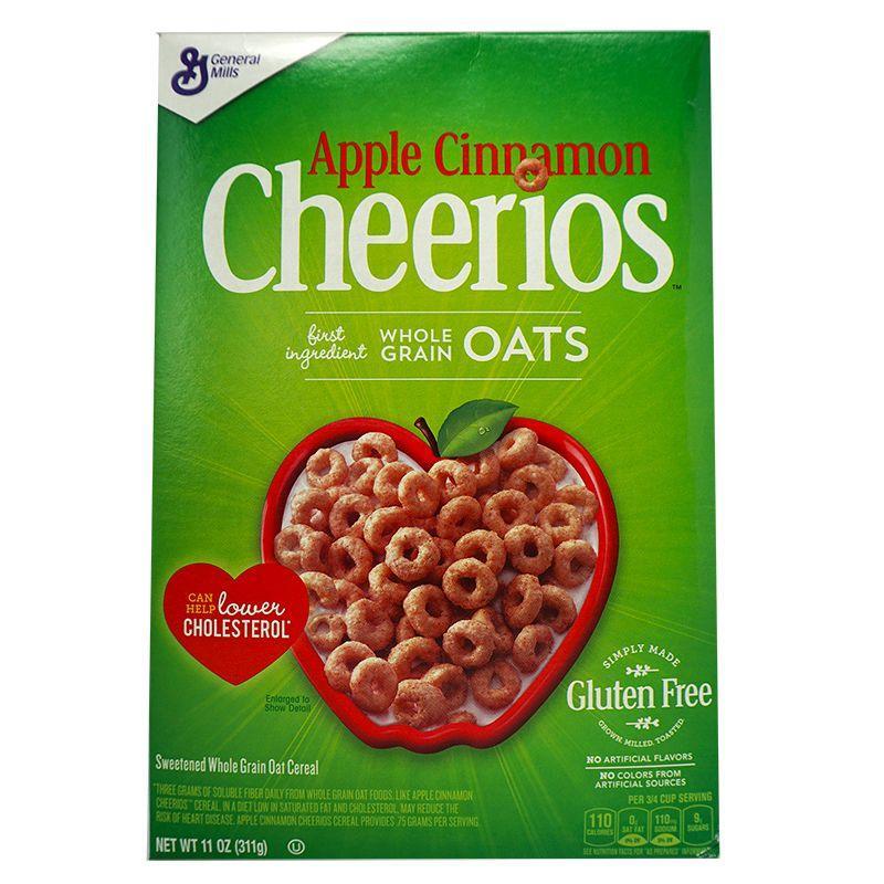 Cheerios Apple Cinnamon, cereali a mela e cannella da 311g (2080775176289)