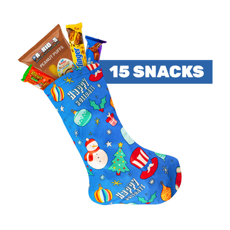 Epiphany stocking with at least 15 sweet and savory products