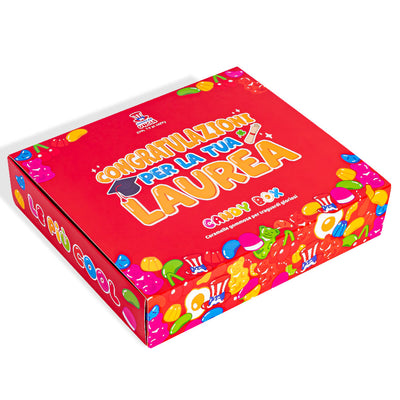 Candy box "Congratulations on your graduation", box of gummy candies to compose with the graduate's favorites