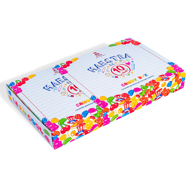 Candy box "Teacher with 10 and praise", a box of gummy candies to compose with your teacher&