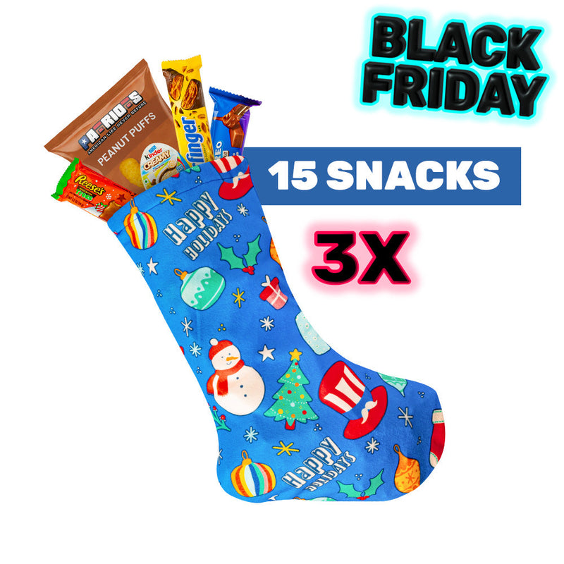 3x Epiphany Stockings with at least 15 sweet and savory products