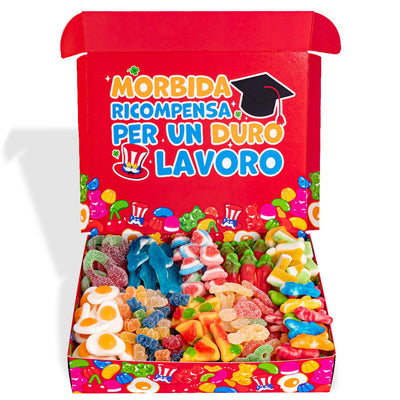 Candy box "Congratulations on your graduation", box of gummy candies to compose with the graduate's favorites