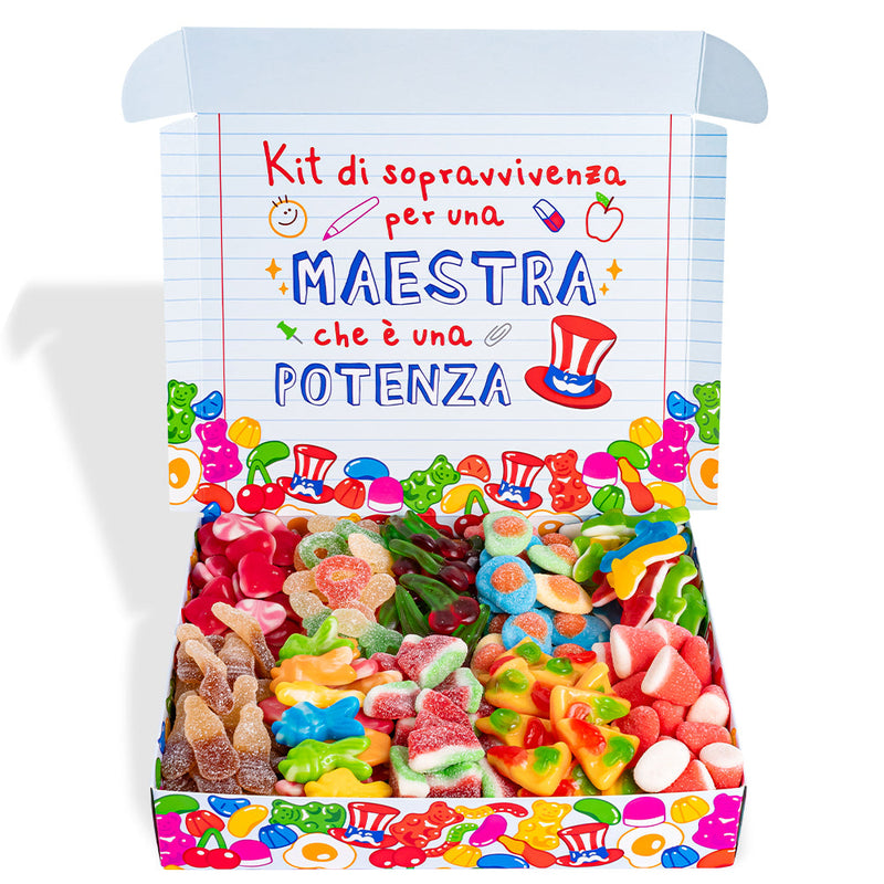 Candy box "Teacher with 10 and praise", a box of gummy candies to compose with your teacher&