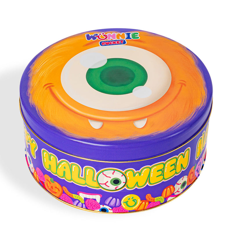 Wunnie Bucket "Happy Halloween", lata de 3kg de gomitas para componer con tus sabores favoritos