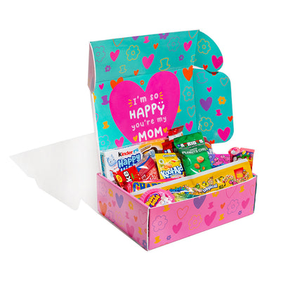 Caja Merienda - Edición Mamá + Caja Regalo Mamá + Caja de Dulces - Edición Super Mamá 1kg sorpresa