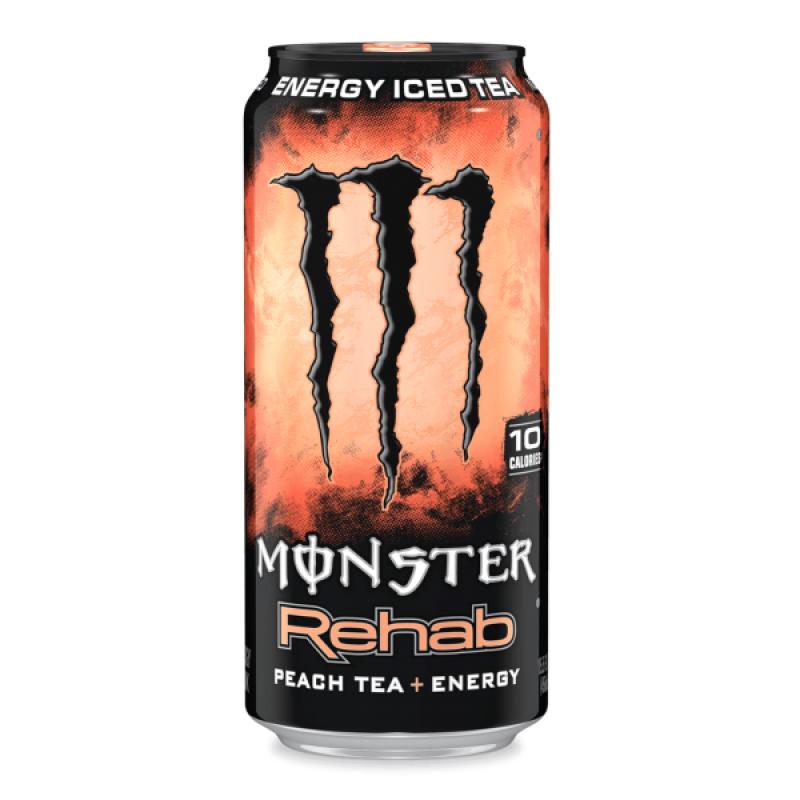 Monster Rehab Peach Tea, energy drink alla pesca da 458 ml (1954207105121)