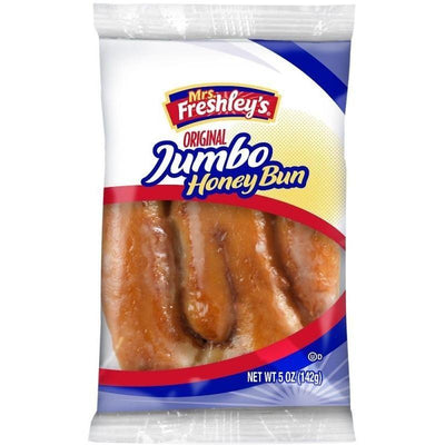 Mrs. Freshley's Original Jumbo Honey Bun, ciambelle rivestite di zucchero e miele da 142g (1954237055073)