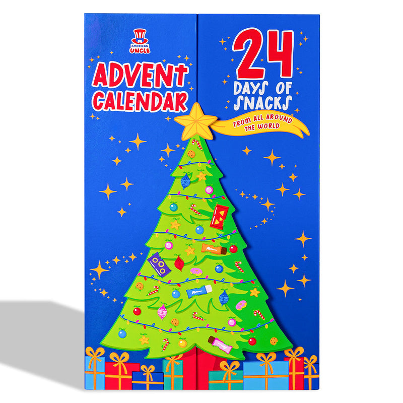 [SIN GLUTEN] Calendario de Adviento 2023, caja de +24 snacks dulces y salados sorpresa sin gluten