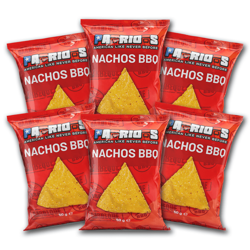 6x Patriots Nachos BBQ, nachos al bbq da 50g