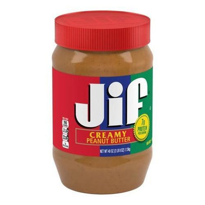 Jif Creamy Peanut Butter 1kg, crema spalmabile al burro d'arachidi nel formato maxi (1954242560097)