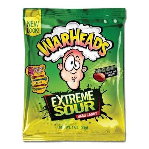 Warheads Extreme Sour Hard Candy, caramelle aspre alla frutta da 28g (1977191497825)