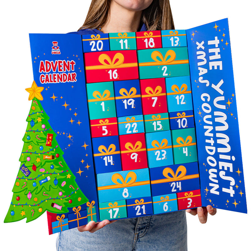 Advent Calendar 2023, box of +24 sweet and savory surprise snacks