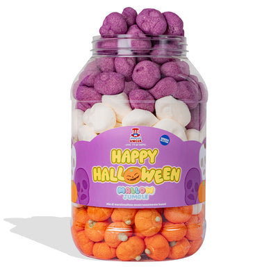 Mallow Jumble "Happy Halloween", tarro de malvaviscos para mezclar y combinar con tus sabores favoritos