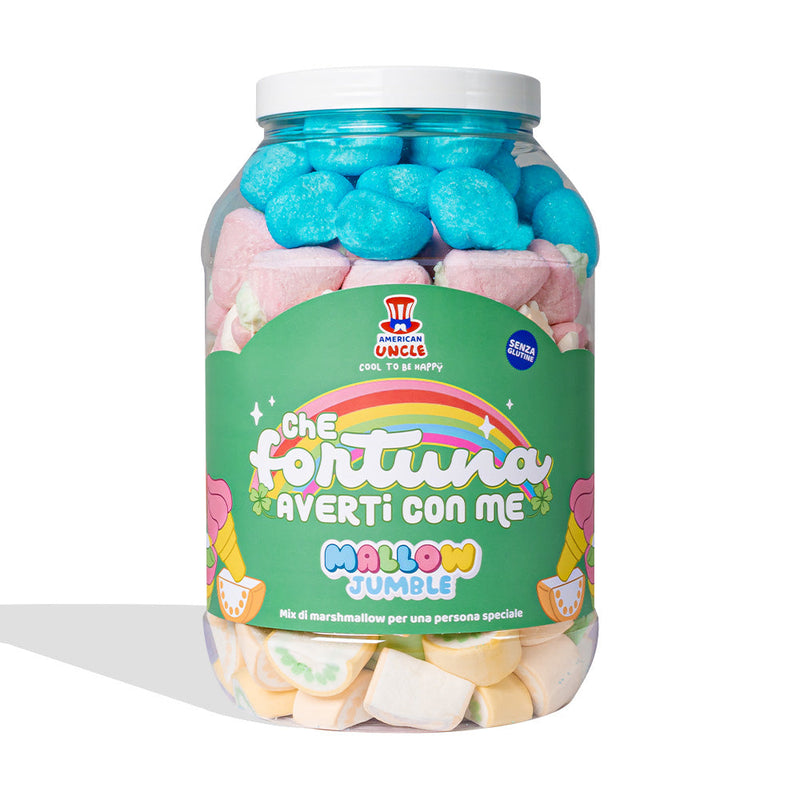 Mallow Jumble “Lucky to have you with me”, a jar of marshmallows to compose with your favorite flavors