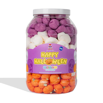 Mallow Jumble "Happy Halloween", tarro de malvaviscos para mezclar y combinar con tus sabores favoritos