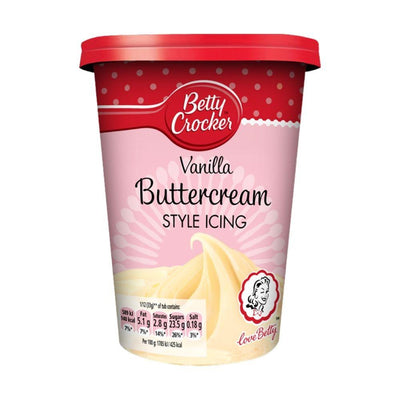 Betty Crocker Vanilla Buttercream Icing, frosting alla vaniglia da 400g