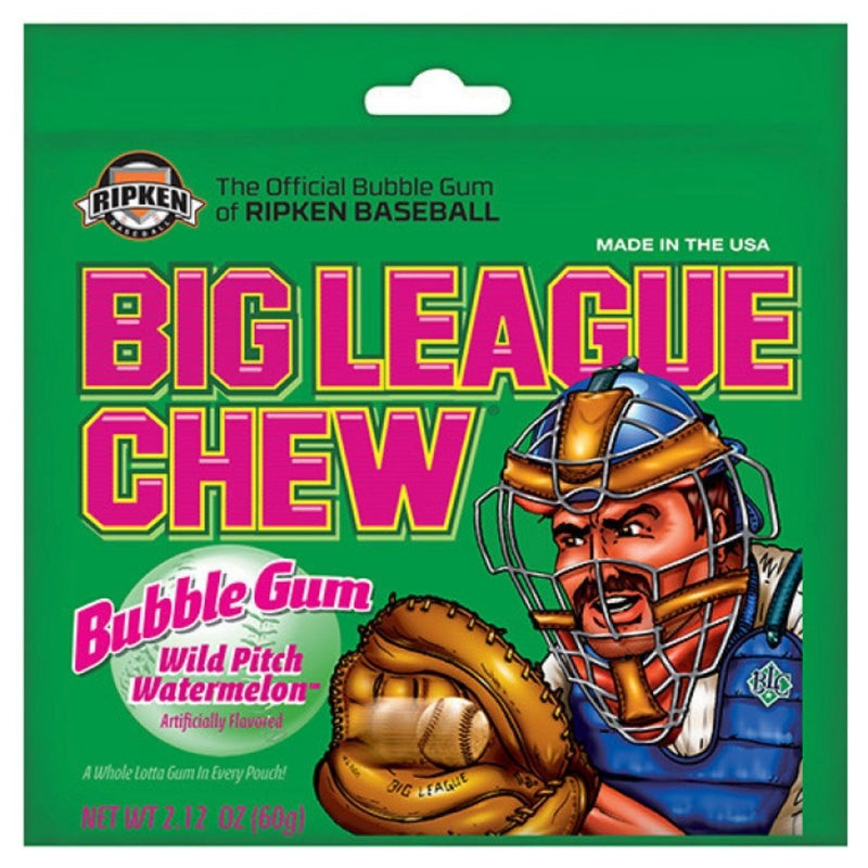 Big League Chew Bubble Gum Wild Pitch Watermelon