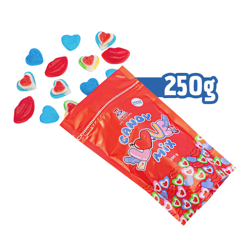 Candy mix - Love edition, confezione da 250g di caramelle gommose