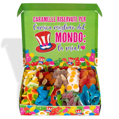 Candy box “Best Friends Forever”, scatola di caramelle gommose da comporre con le preferite della tua migliore amica