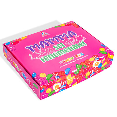 Candy box 'Mamá estás fenomenal', caja de gominolas para componer con los favoritos de mamá