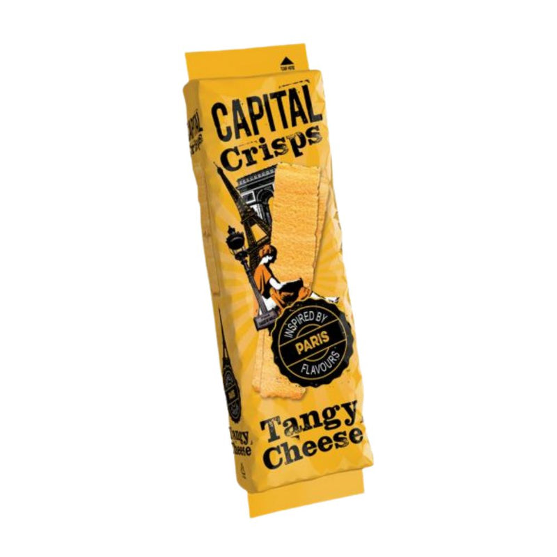 Capital Crisps Paris Tangy Cheese, patatine al formaggio piccante da 75g