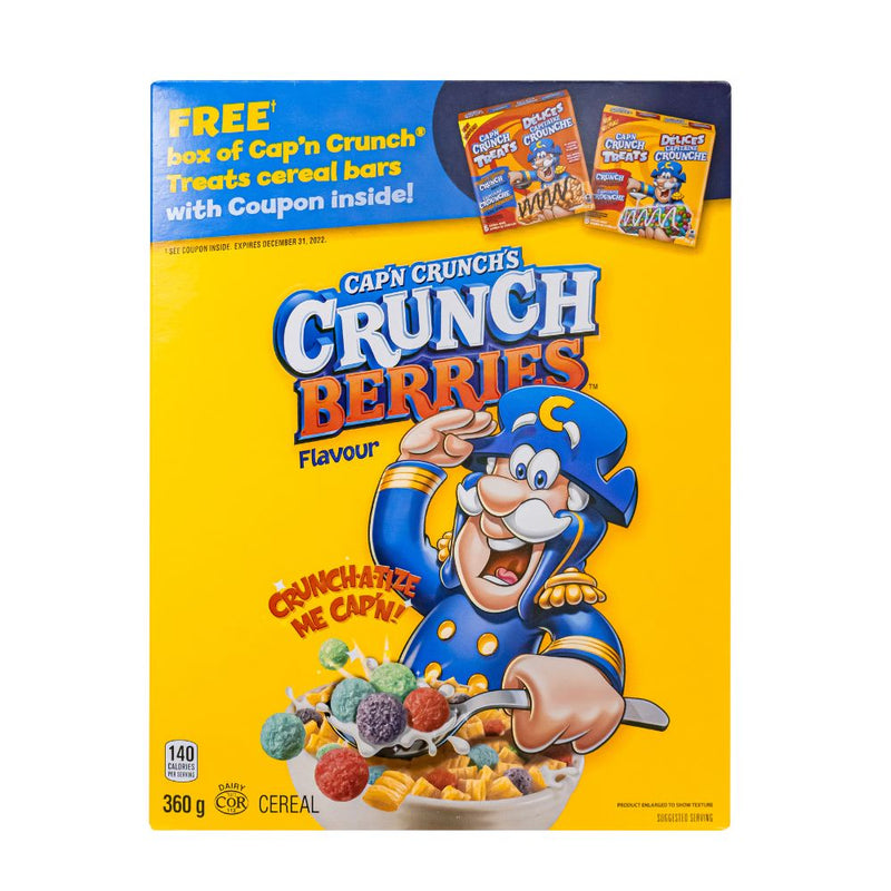 Confezione da 360g di cereali alla frutta Capn Crunch Berries