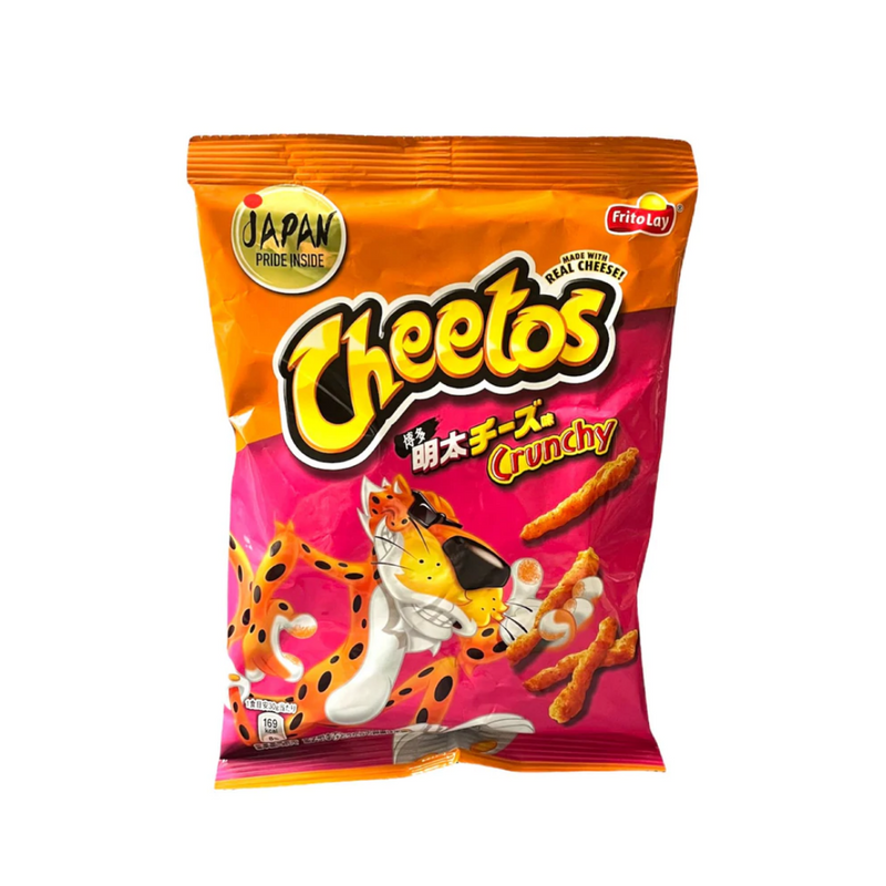 Cheetos Crunchy Japan Hakata Mentaiko Cheese, spicy cheese and hakata mentaiko crisps 65g