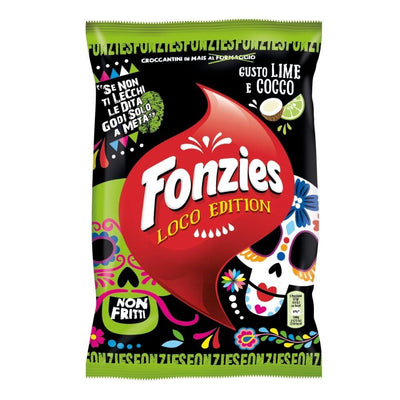 Fonzies Loco Edition, patatine al forno cocco e lime da 100g