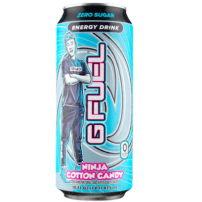 Confezione da 473ml di Energy Drink allo zucchero filato GFuel Ninja Cotton Candy