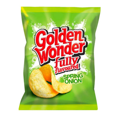 Confezione da 32g di patatine alla cipolla Golden Wonder Spring Onion