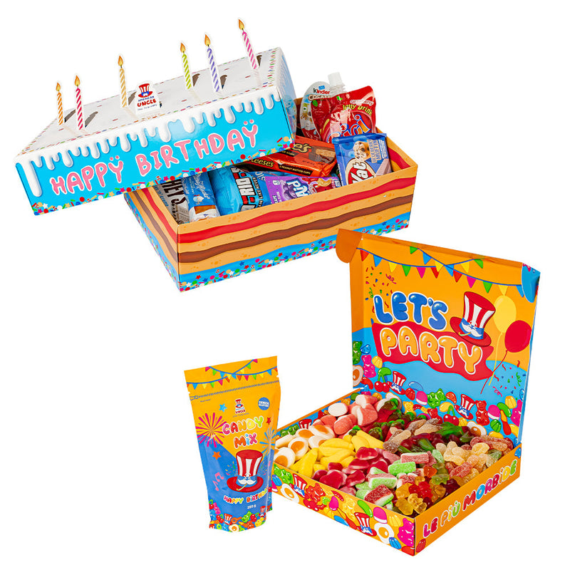 Caja de cumpleaños + Caja de dulces Edición Cumpleaños