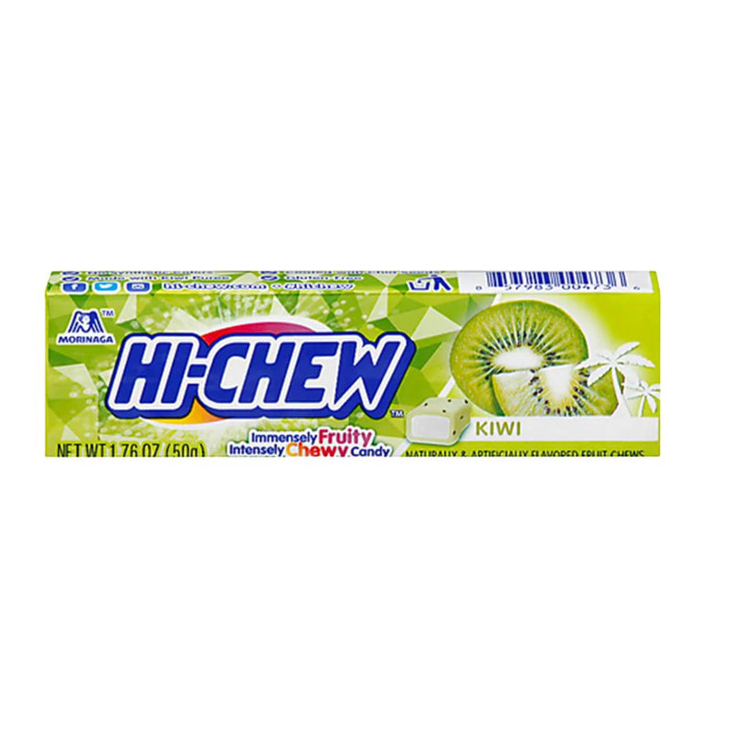 Confezione da 50g di gomme al kiwi Hi-Chew Kiwi