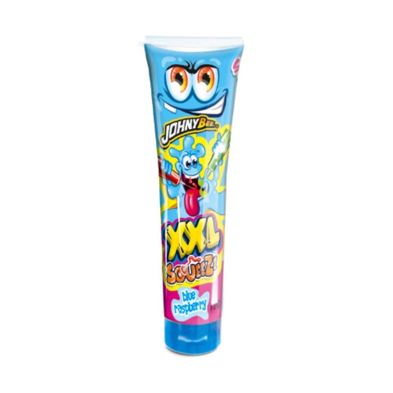 Johny Bee XXL Squeeze Blue Raspberry, 120g Blueberry Gel Candy