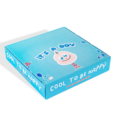 Candy Cube Kit “It’s a boy”, scatoline di caramelle gommose da 50g ideali per il baby shower o nascita (25, 50 o 75 pz)