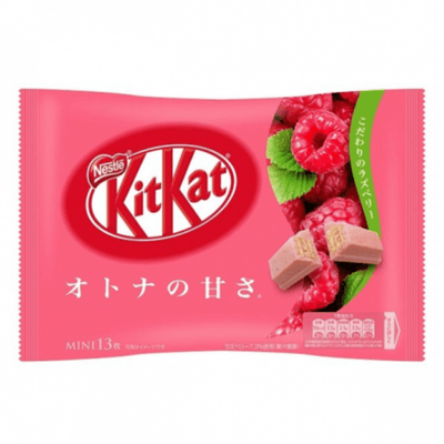 Kit Kat Mini Raspberry, wafer ripieni di crema al mirtillo rosso da 126g