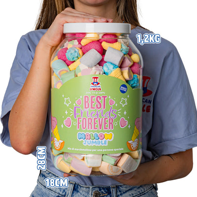 Mallow Jumble “Best Friends Forever”, tarro de malvaviscos para mezclar y combinar con tus sabores favoritos