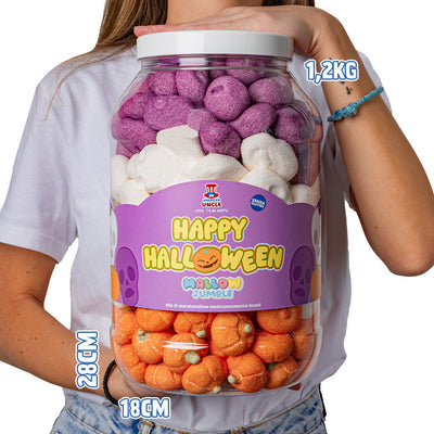 Mallow Jumble "Happy Halloween", tarro de malvaviscos para mezclar y combinar con tus sabores favoritos