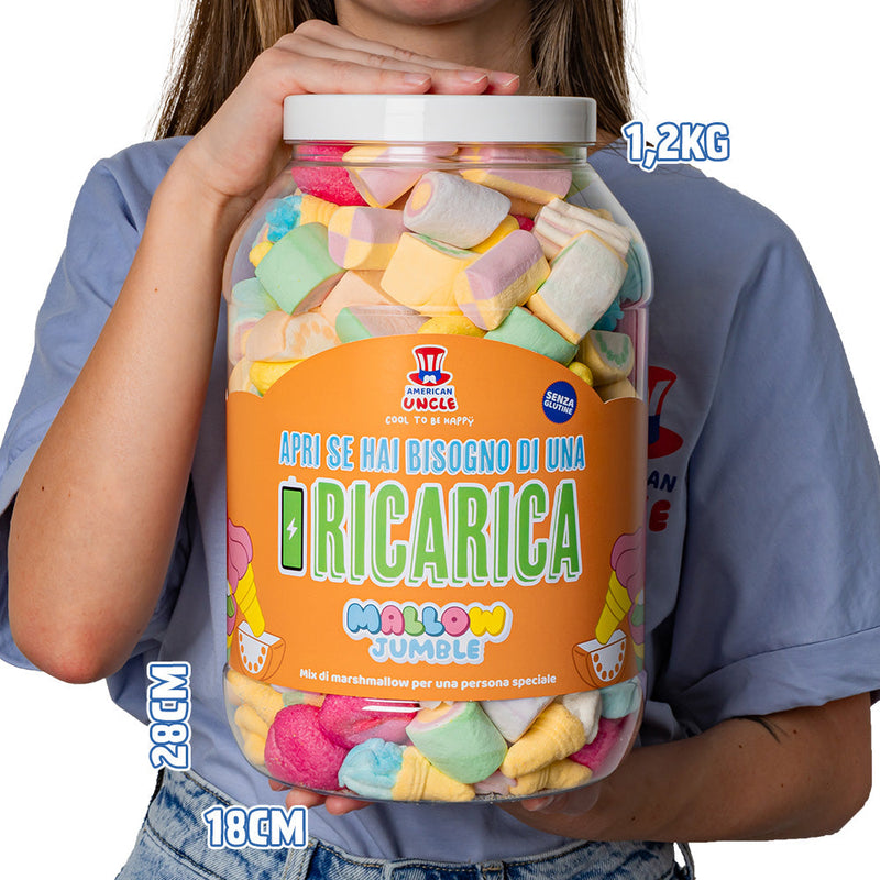 Mallow Jumble "Open if you need a refill", marshmallow jar to compose with your favorite flavors