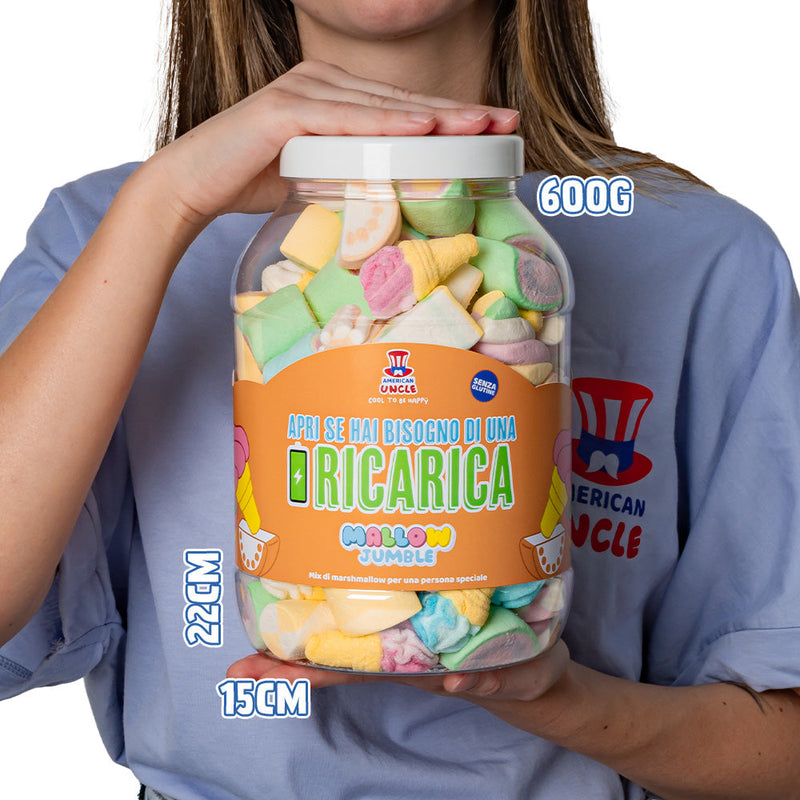 Mallow Jumble "Open if you need a refill", marshmallow jar to compose with your favorite flavors