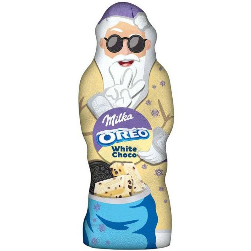 Milka Oreo White Choco, Babbo Natale al cioccolato bianco con pezzi di oreo da 100g