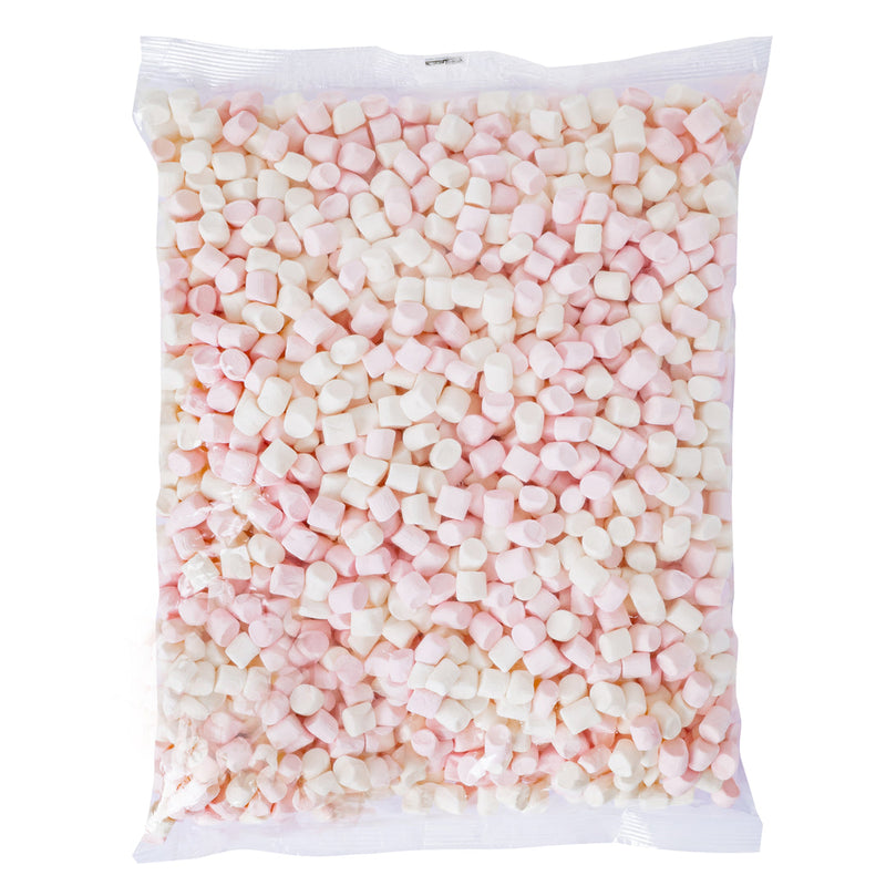 Confezione da 1kg di marshmallow rosa e bianchi