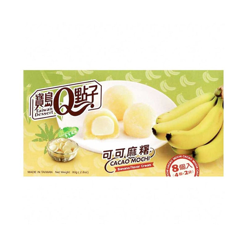 Mochi Cacao Banana, mochi ripieni di crema alla banana da 80g