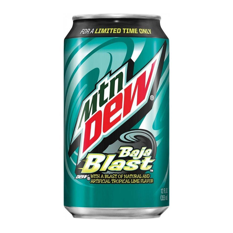 Mountain Dew Baja Blast, bevanda al gusto di frutti tropicali da 355ml