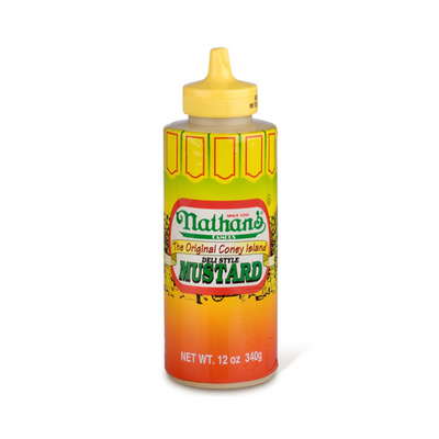Nathan's Famous The Original Coney Island Mustard, senape americana da 340g (2110611521633)