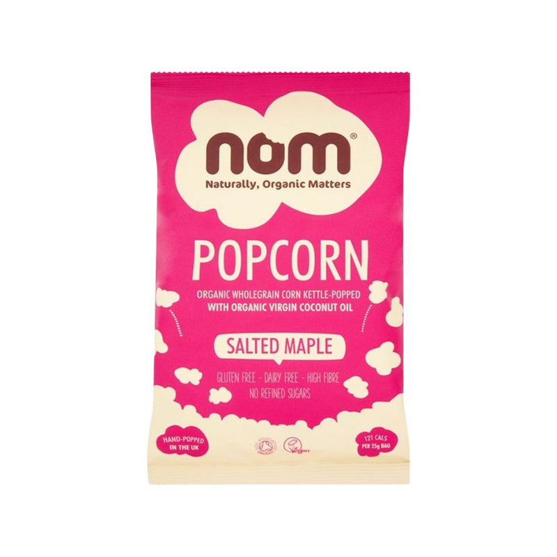 Nom Popcorn Salted Maple, 25g de palomitas saladas con sabor a arce