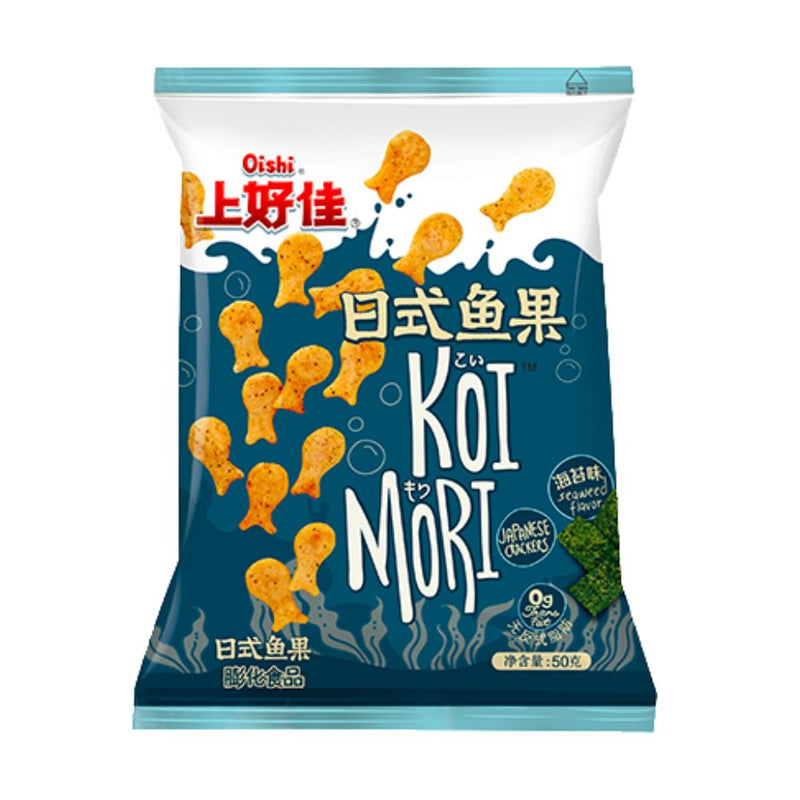 Confezione di cracker giapponesi Oishi Koi Mori da 50g