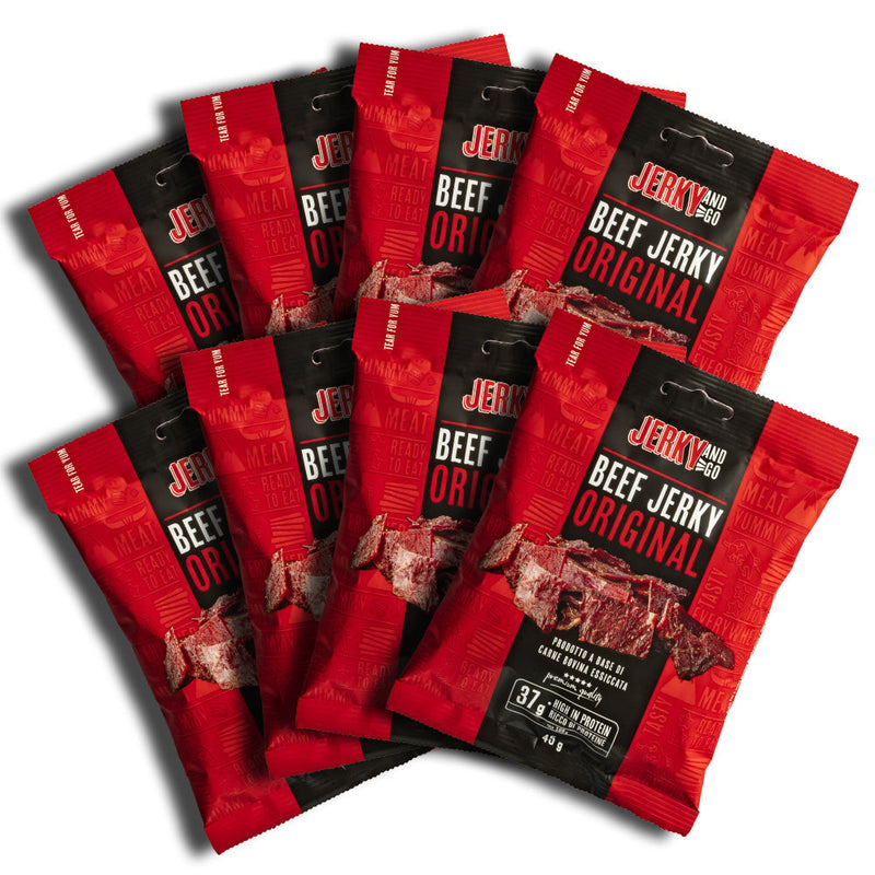 Confezione da 45g di carne secca di manzo Jerky and Go Beef Jerky