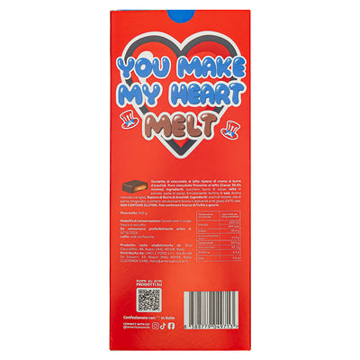 XL Peanut Butter filled Choco Love Bar, milk chocolate filled with peanut butter cream 500g