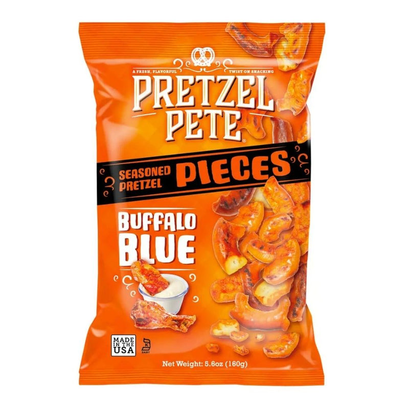 Pretzel Pete Buffalo Blue, pretzel sabor queso y salsa búfalo 160g